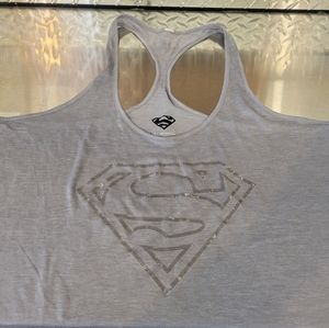 Under Armour Superman gray tank